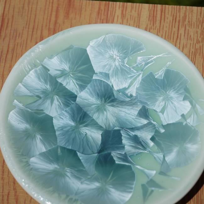 京焼 清水焼 花結晶三寸皿 緑 単品 : 松韻堂 Yahoo!店 - 通販 - Yahoo