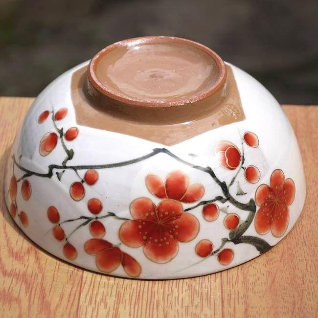 京焼 清水焼 紅白梅ご飯茶碗 陶あん 小 : 松韻堂 Yahoo!店 - 通販