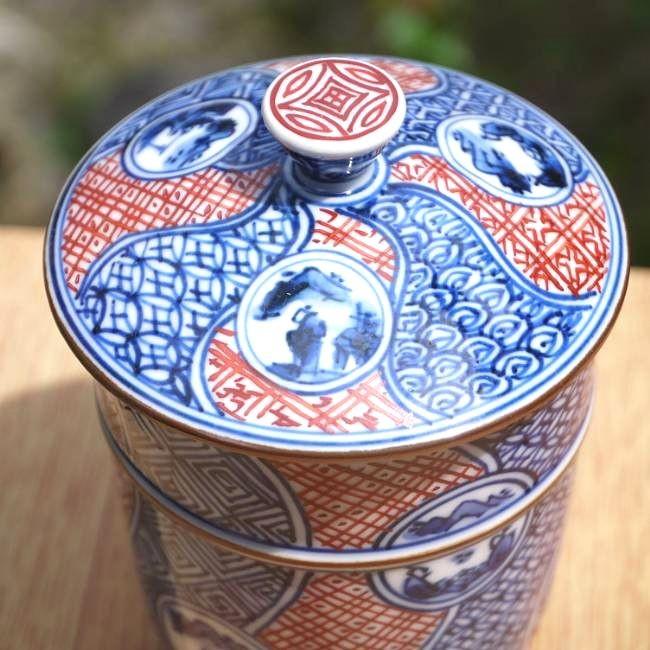 京焼 清水焼 彩捻丸紋山水湯呑み 春晃 蓋付 大 : 松韻堂 Yahoo!店