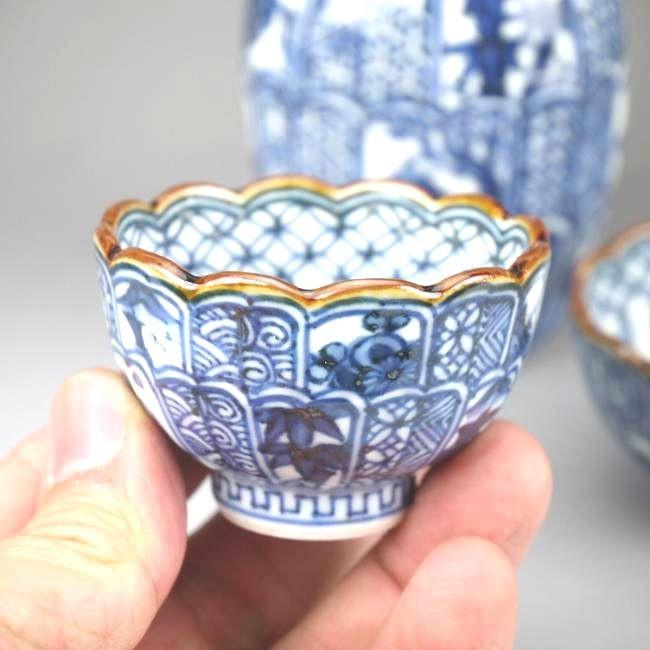 京焼 清水焼 菊彫祥瑞お預け酒器セット 壹楽 : 松韻堂 Yahoo!店 - 通販