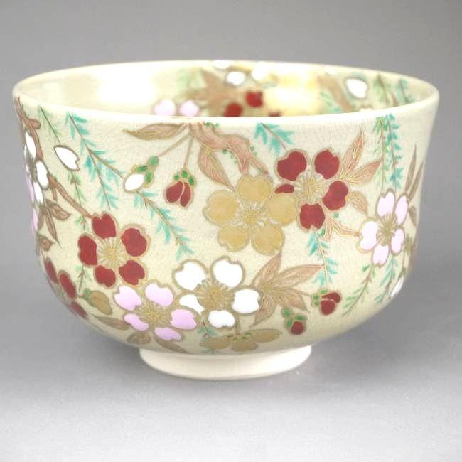 京焼 清水焼 抹茶茶碗 柳に桜 如山 : 松韻堂 Yahoo!店 - 通販 - Yahoo 