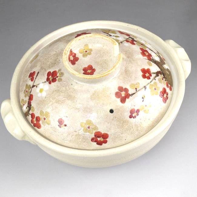 京焼 清水焼 6号土鍋 梅ヶ枝 瑞光 : 松韻堂 Yahoo!店 - 通販 - Yahoo