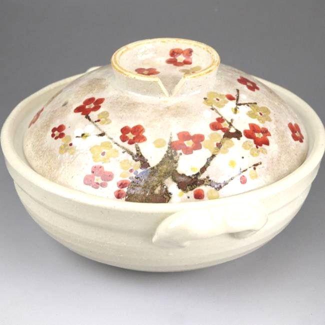 京焼 清水焼 6号土鍋 梅ヶ枝 瑞光 : 松韻堂 Yahoo!店 - 通販 - Yahoo