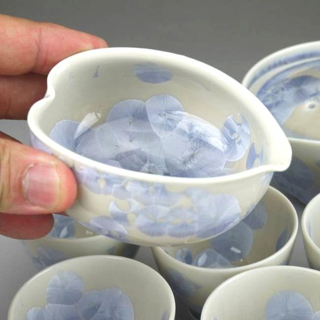 京焼 清水焼 花結晶小茶器揃 銀藤 陶あん 小 : 松韻堂 Yahoo!店 - 通販 