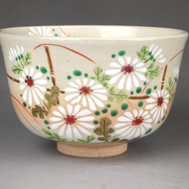 清水焼　京焼　抹茶椀　茶道具　万華油滴　在銘　1客⑤ 清水焼 京焼 抹茶椀 茶道具 万華油滴 在銘 1客⑤