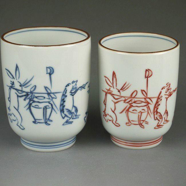 京焼 清水焼 染赤絵巻夫婦湯呑と夫婦茶碗セット 鳳山 : 松韻堂 Yahoo