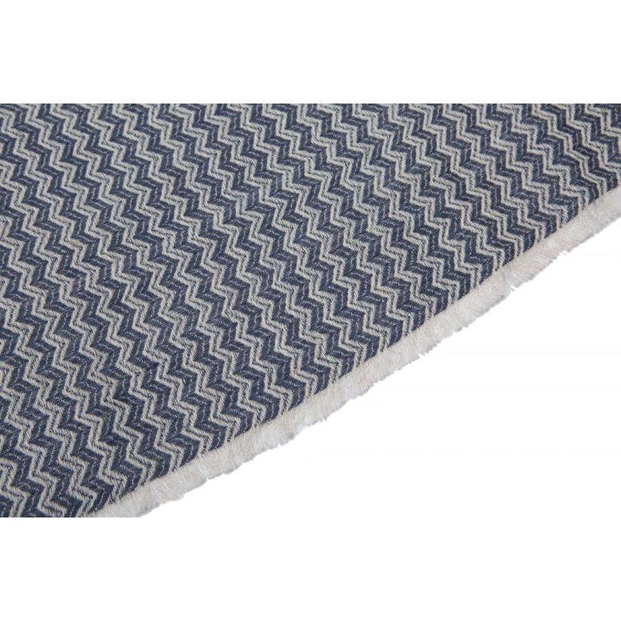 SHOKAY（ショーケイ）コットンヤク素材「ジグザグスカーフ」（デニム×ライトグレー） |  | 03