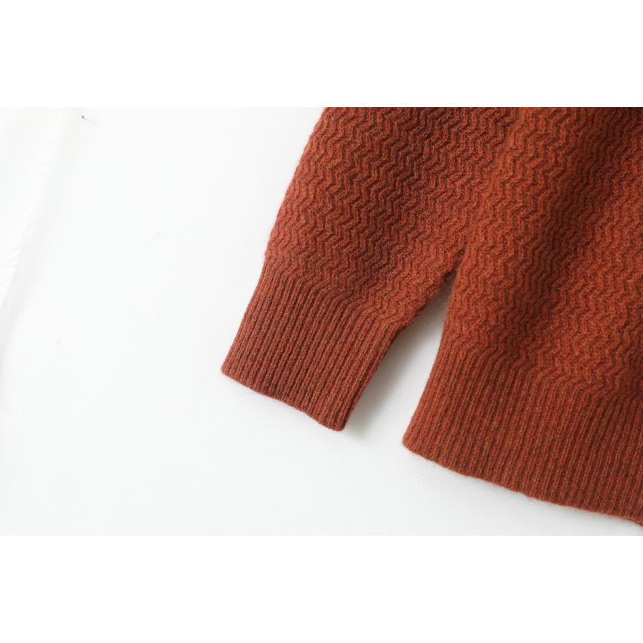 SHOKAY（ショーケイ) シャンバラ・メンズ・ハイネックジッパープルオーバー(キャラメル、ヤク100％) |  | 03