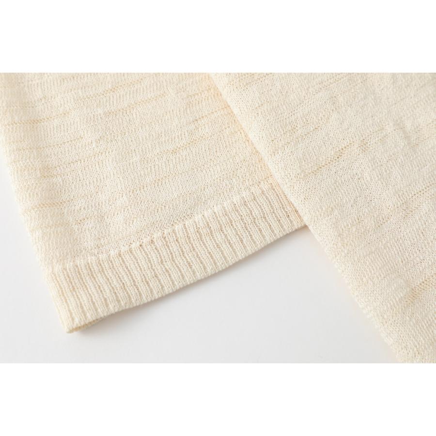 SHOKAY（ショーケイ) メンズ・麻混ニットTシャツ（ベージュ) |  | 05