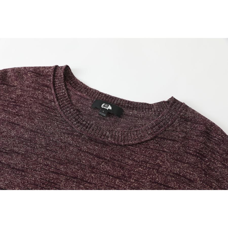 SHOKAY（ショーケイ) メンズ・麻混ニットTシャツ（（パープル) |  | 02