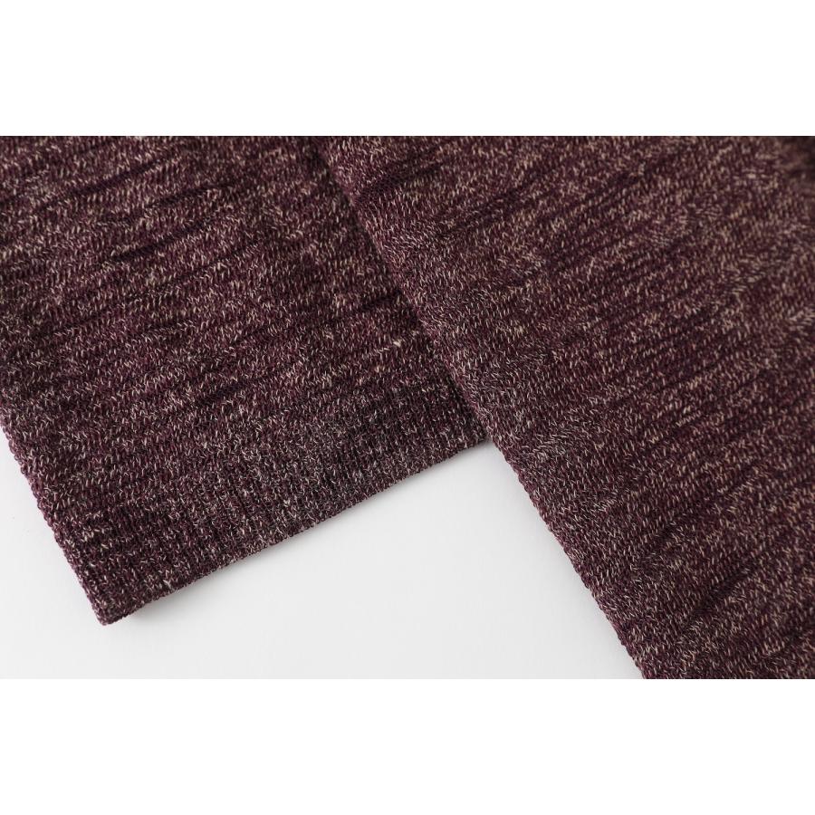 SHOKAY（ショーケイ) メンズ・麻混ニットTシャツ（（パープル) |  | 03