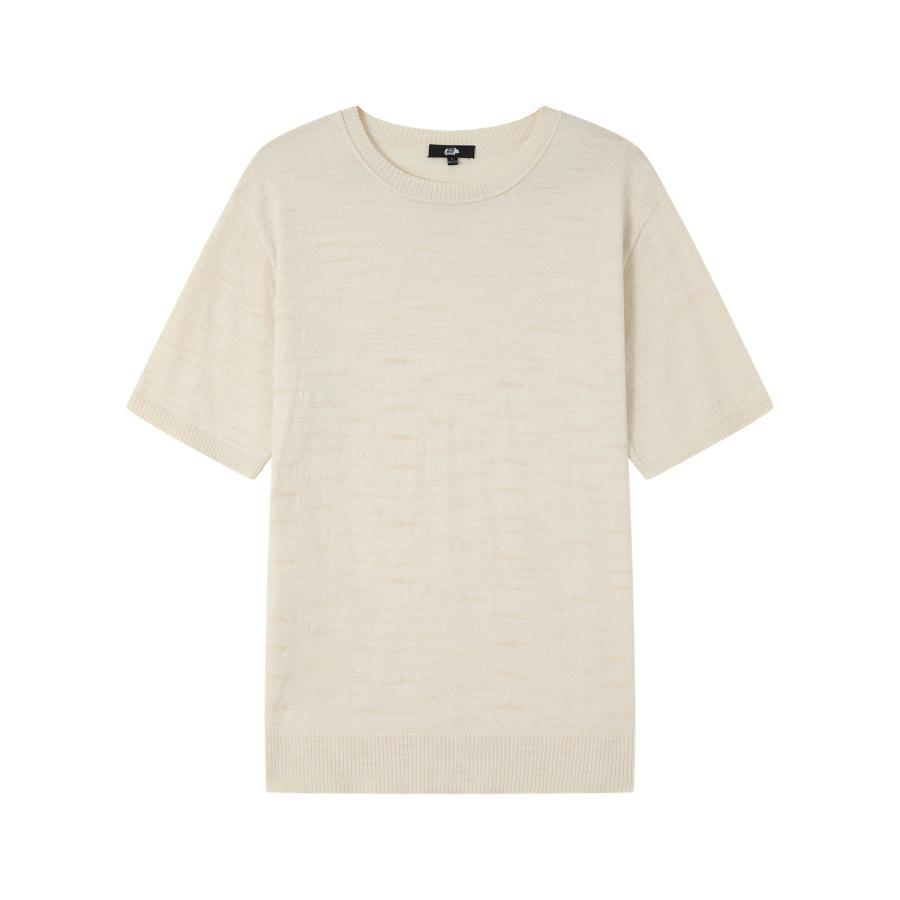 SHOKAY（ショーケイ) メンズ・麻混ニットTシャツ（（パープル) |  | 06