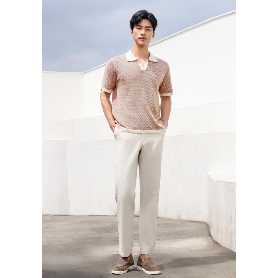 SHOKAY（ショーケイ) メンズ・エコVネックポロシャツ (サンドベージュ) |  | 02