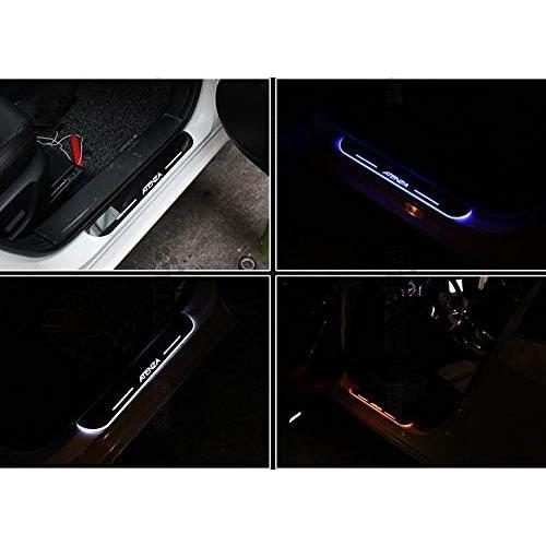 プリウス スカッフプレート LEDブルー流れる シーケンシャル LED プリウス スカッフプレート LEDブルー流れる シーケンシャル LED