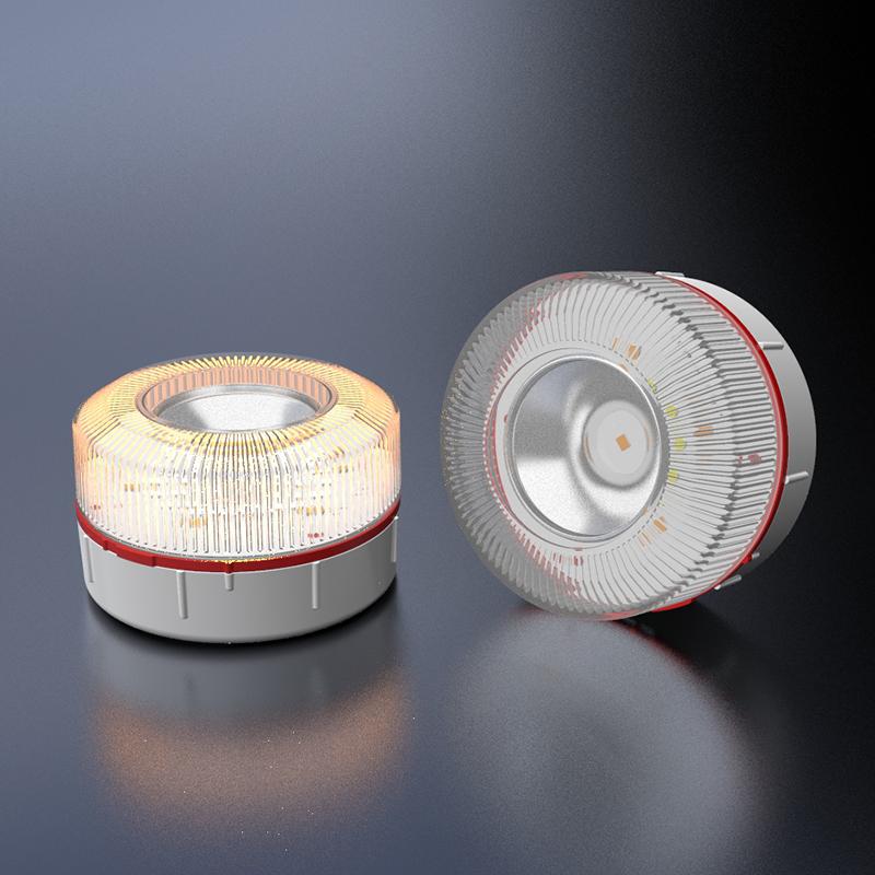 LED警告灯 回転灯 12V/24V兼用 黄色(回転・点滅)マグネット式 LED警告灯 回転灯 12V/24V兼用 黄色(回転・点滅)マグネット式