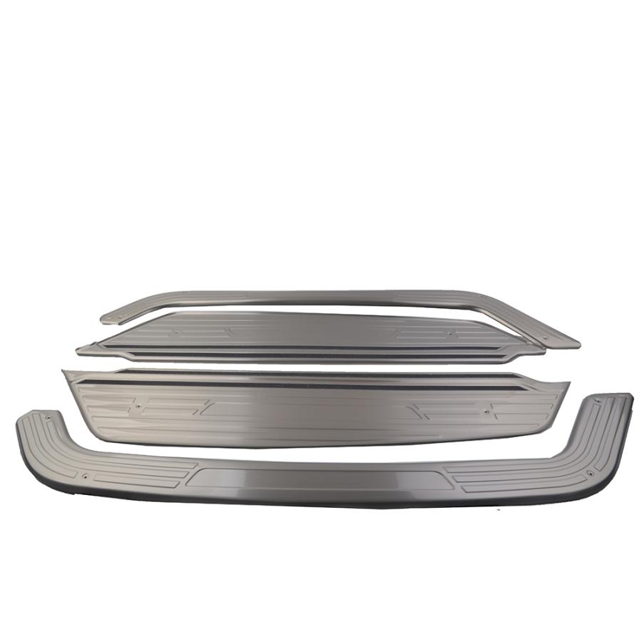 トヨタハイエース 200系1型‐8型標準スーパーGL専用LEDスカッフプレートリアサイドドア上下左右4枚セットステンレス製 ブラックとシルバー2色選び可 |  | 02