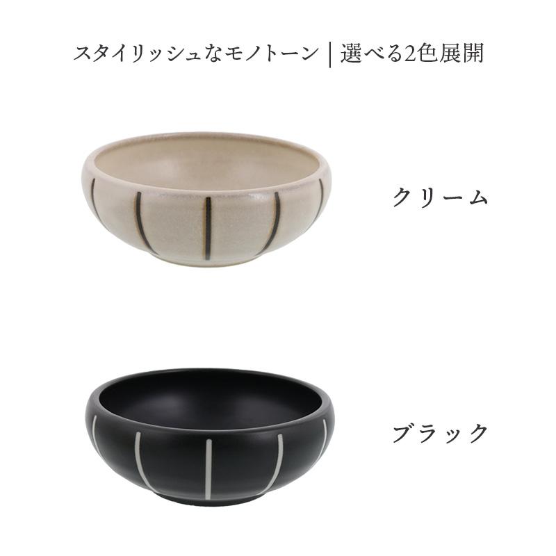 すくいやすいボウル S 13cm モノクロストライプボウル モノトーン