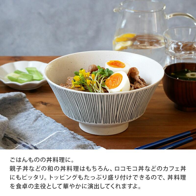 ラーメンどんぶり 18cm Rim wire 丼ぶり どんぶり 丼 麺鉢 和食器