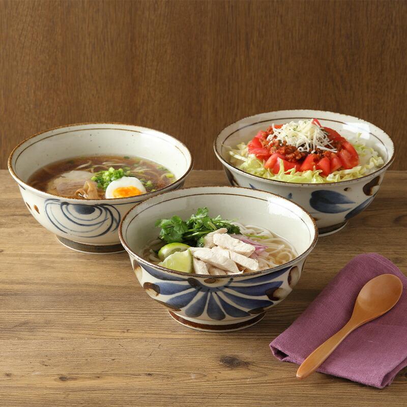 ラーメンどんぶり 18.5cm 民彩 陶器 丼ぶり どんぶり 丼 麺鉢 ラーメンどんぶり 18.5cm 民彩 陶器 丼ぶり どんぶり 丼 麺鉢