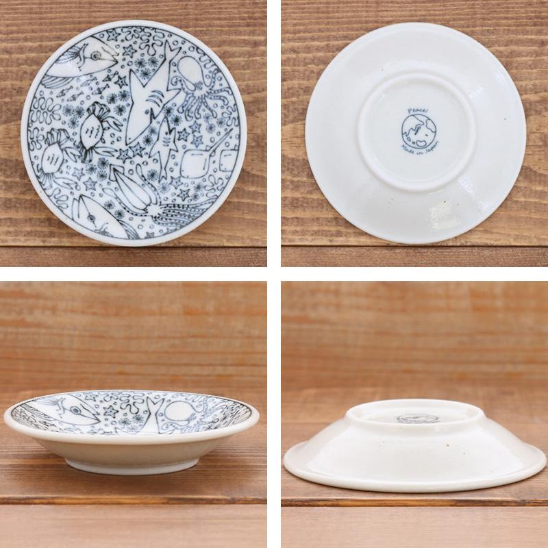 小皿 10cm いきもののなかまプレート お皿 皿 洋食器 和食器 おしゃれ