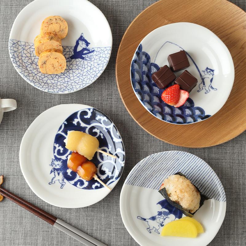 中皿 16.4cm SOMENEKO お皿 皿 食器 プレート 取り皿 ケーキ皿 サラダ
