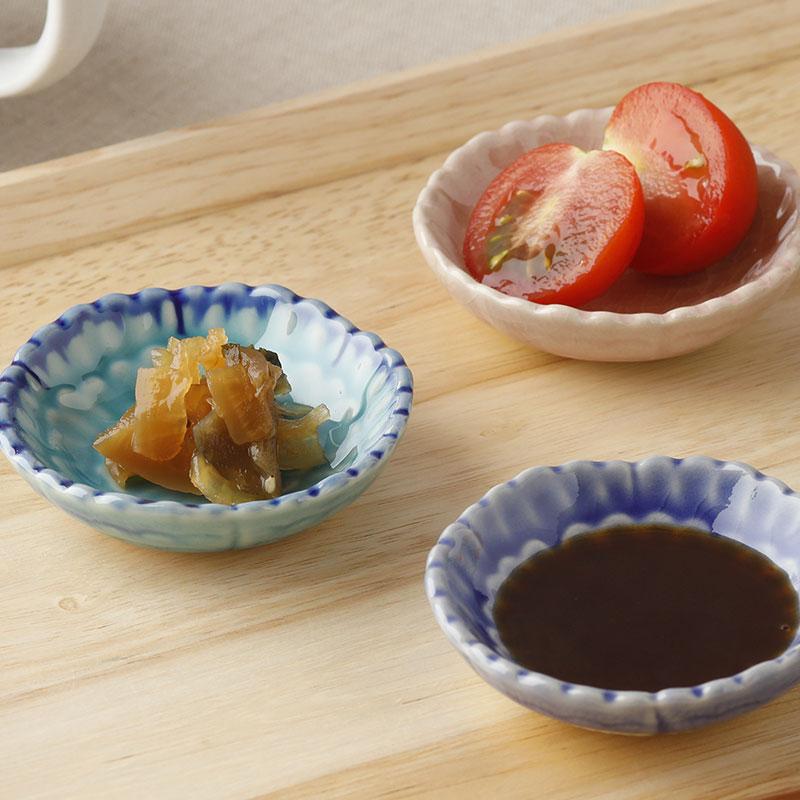 豆皿 6.5cm 牡丹 貫入 和食器 食器 お皿 皿 プレート 小皿 小さい皿