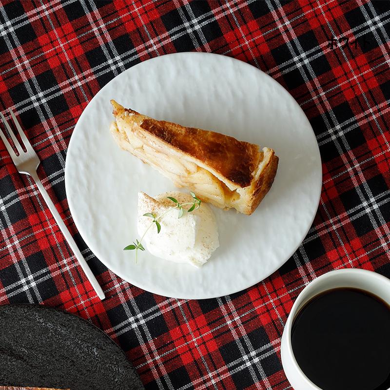 フラットプレート 17cm スレート調 ホワイトプレート お皿 皿 食器