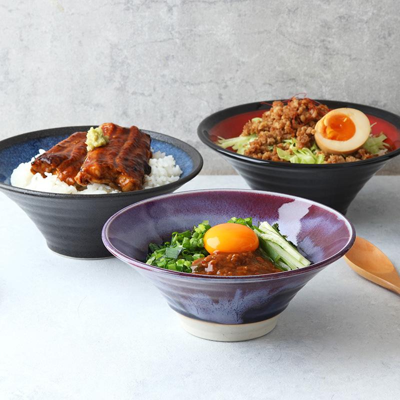 どんぶり ラッパ型 18cm丼ぶり 丼 麺鉢 ボウル 鉢 大鉢 食器