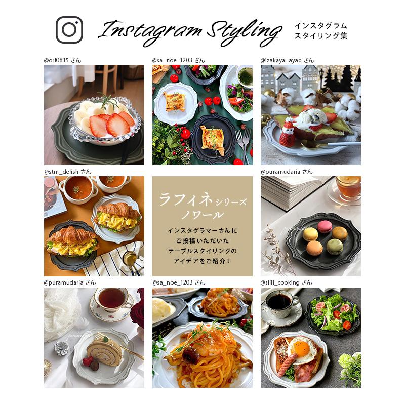 プレート 18cm ラフィネ ノワールお皿 皿 食器 洋食器 おしゃれ 中皿