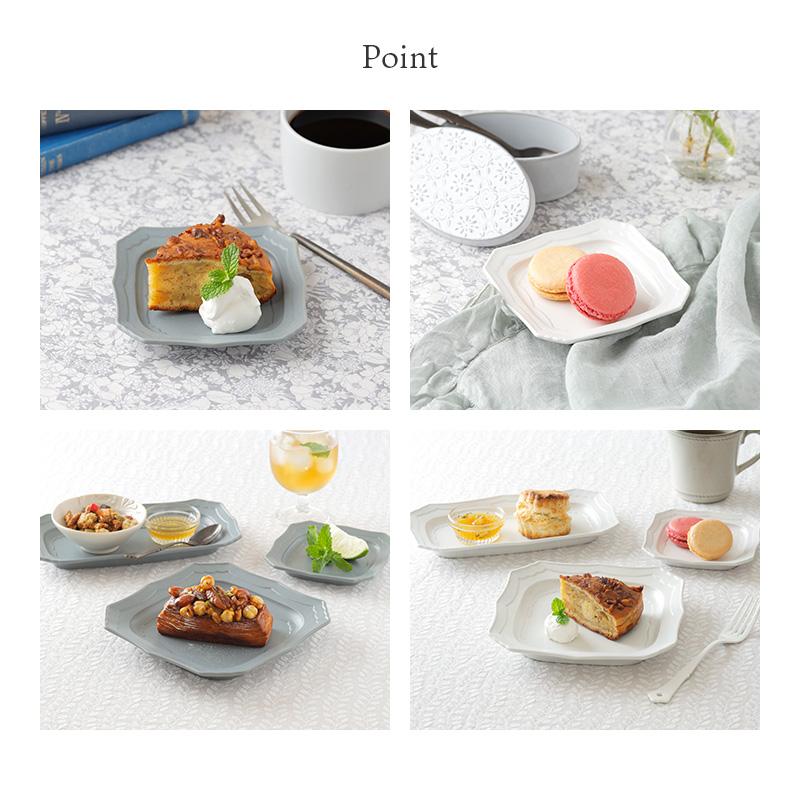 角皿 12cm Classic お皿 皿 プレート 食器 洋食器 おしゃれ スクエア
