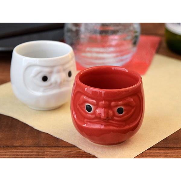 ぐい呑 だるま 縁起物 酒器 和食器 美濃焼 お猪口 おちょこ ぐい飲み