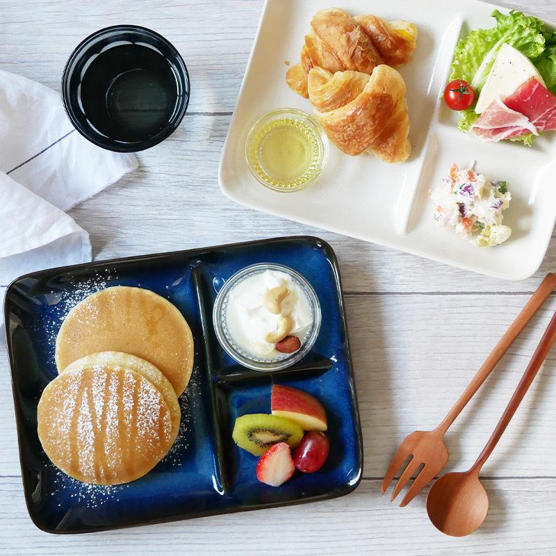 スクエアランチプレート 24 3cm 軽量食器 Ie Cafe仕切り皿 皿 角皿 子供食器 食器 洋食器 おしゃれ ワンプレート 朝食プレート デザート食器 カフェ風 73 014 食器専門店のイースト 通販 Yahoo ショッピング