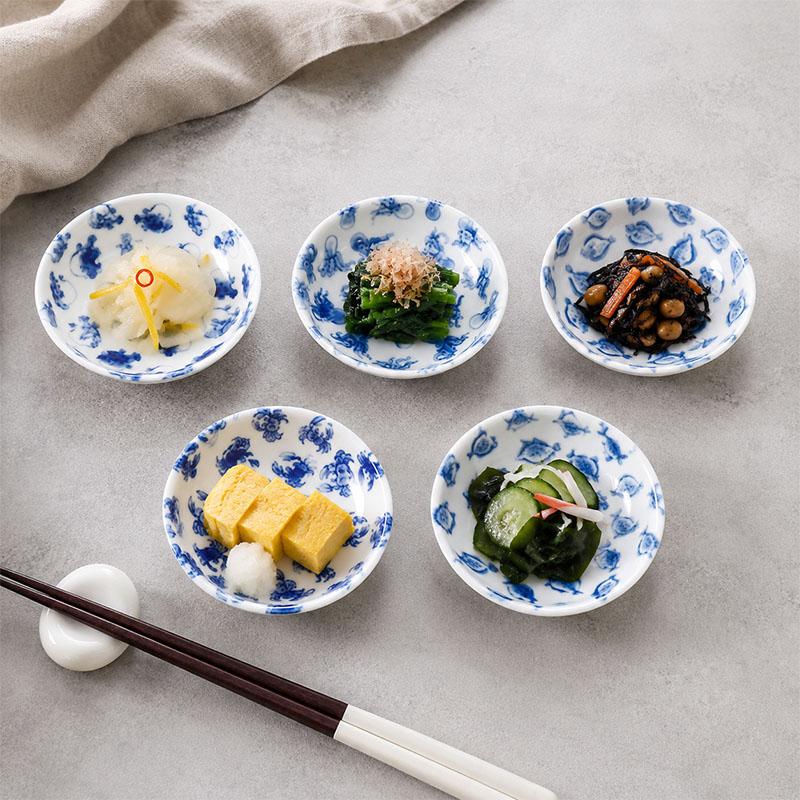 小魚皿 9cm 和食器 小皿 ミニプレート 醤油皿 薬味皿 珍味皿 海の