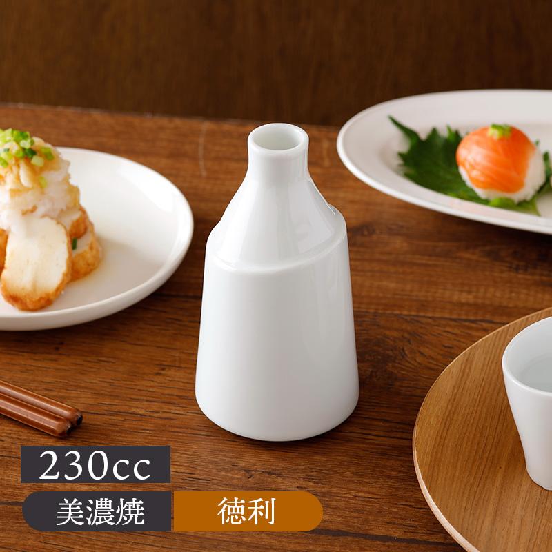 お猪口が重なる 1合徳利 230cc 白 徳利 とっくり 酒器 日本酒 晩酌