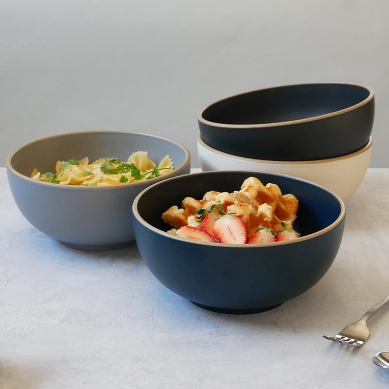 どんぶり 大 18.5cm エッジライン 樹脂製 レンジ・食洗機可丼ぶり 丼