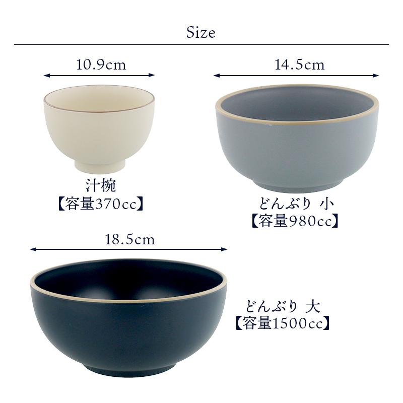 どんぶり 大 18.5cm エッジライン 樹脂製 レンジ・食洗機可丼ぶり 丼