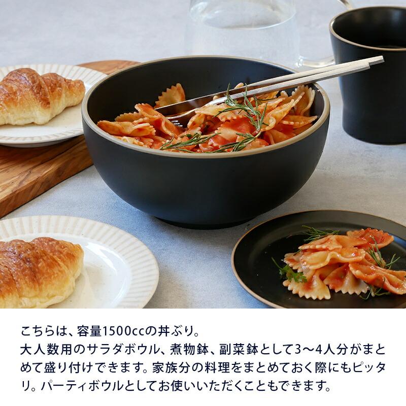 どんぶり 大 18.5cm エッジライン 樹脂製 レンジ・食洗機可丼ぶり 丼