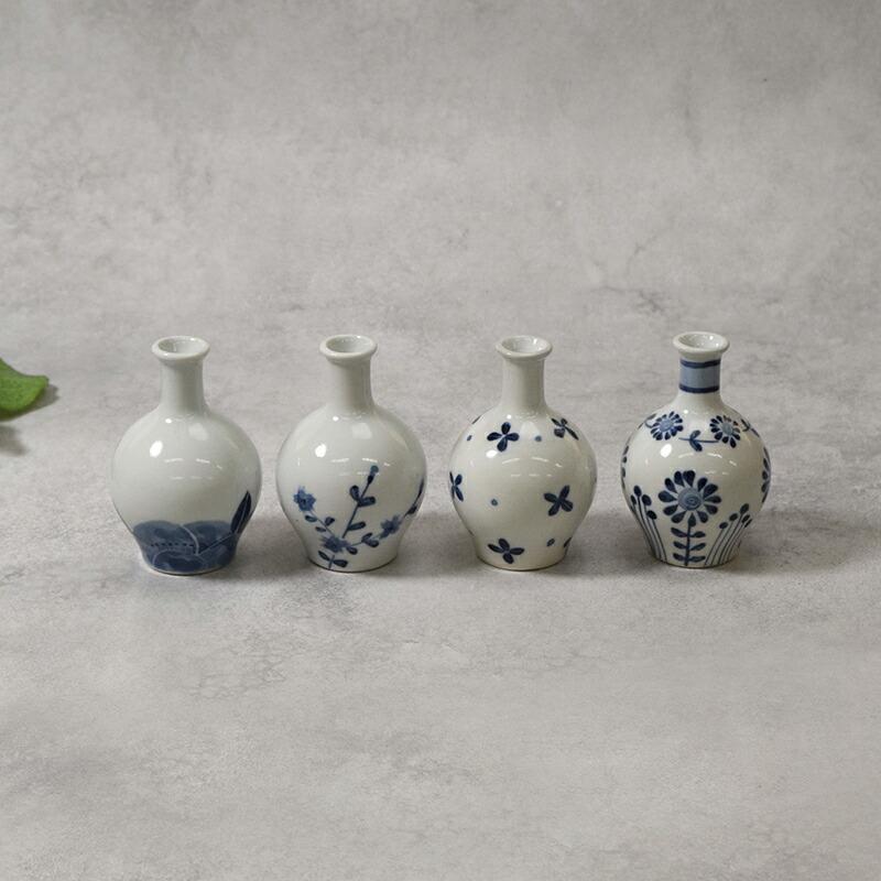 一輪挿し 小 手描き 花瓶 花びん フラワーベース 花器 モダン 和モダン