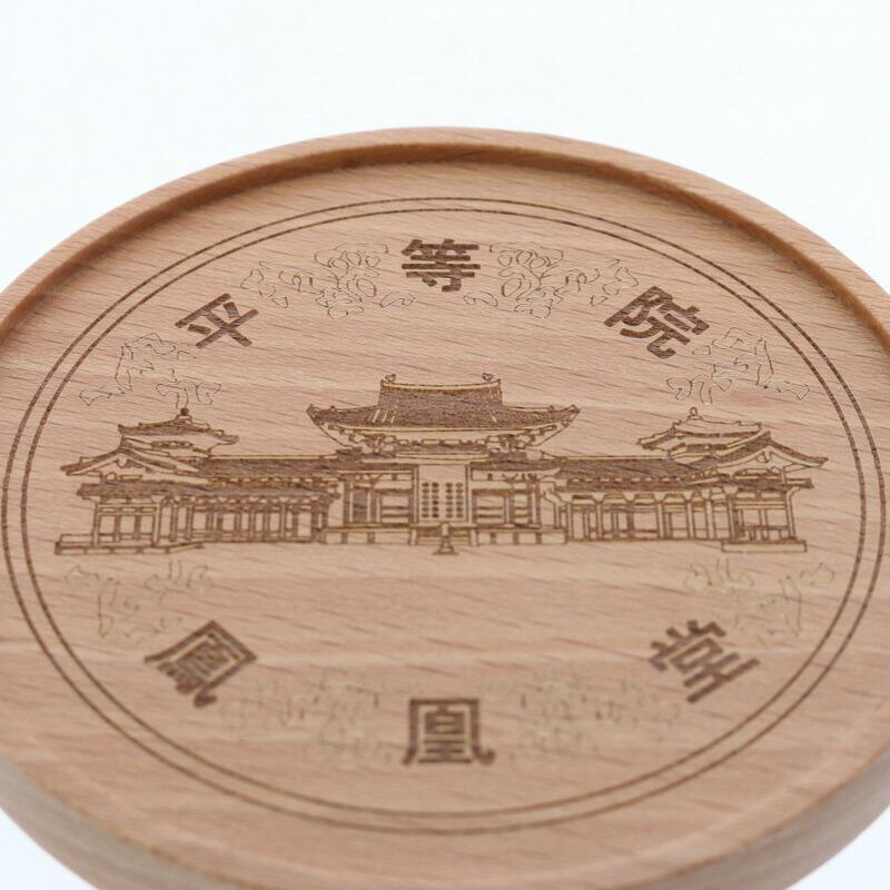 ZIPANGコースター 京都 9cm 木製ビーチ【メール便対象】 木製