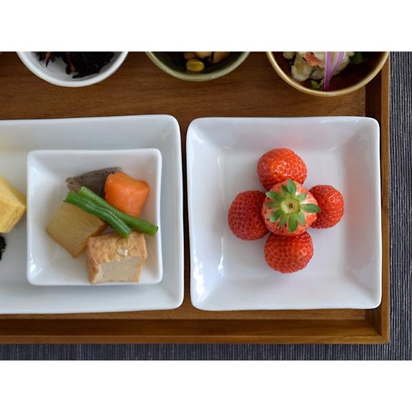 白い角皿 STUDIO BASIC 取り皿 EASTオリジナル スクエアプレート