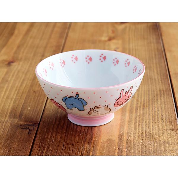 子供茶碗 動物大好き 女の子用ご飯茶碗 茶碗 動物 どうぶつ 女の子