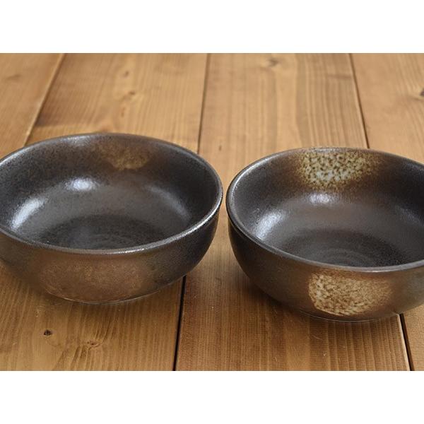 和食器 16cm サラダボウル 2人用 黒備前 多用鉢 鉢 備前風 和風 食器