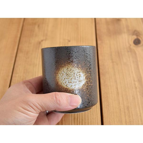 和食器 湯呑み 黒備前ゆのみ 湯のみ 湯飲み 茶器 備前風 カップ 高級感