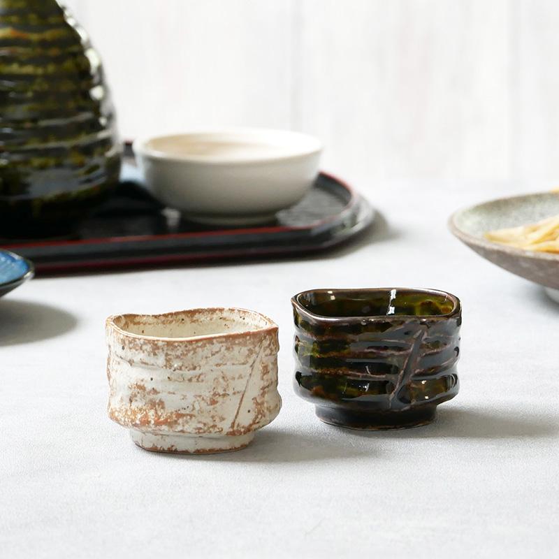 箱入り 酒器セット 送料無料 徳利2合・盃×2 手びねり 徳利 とっくり お