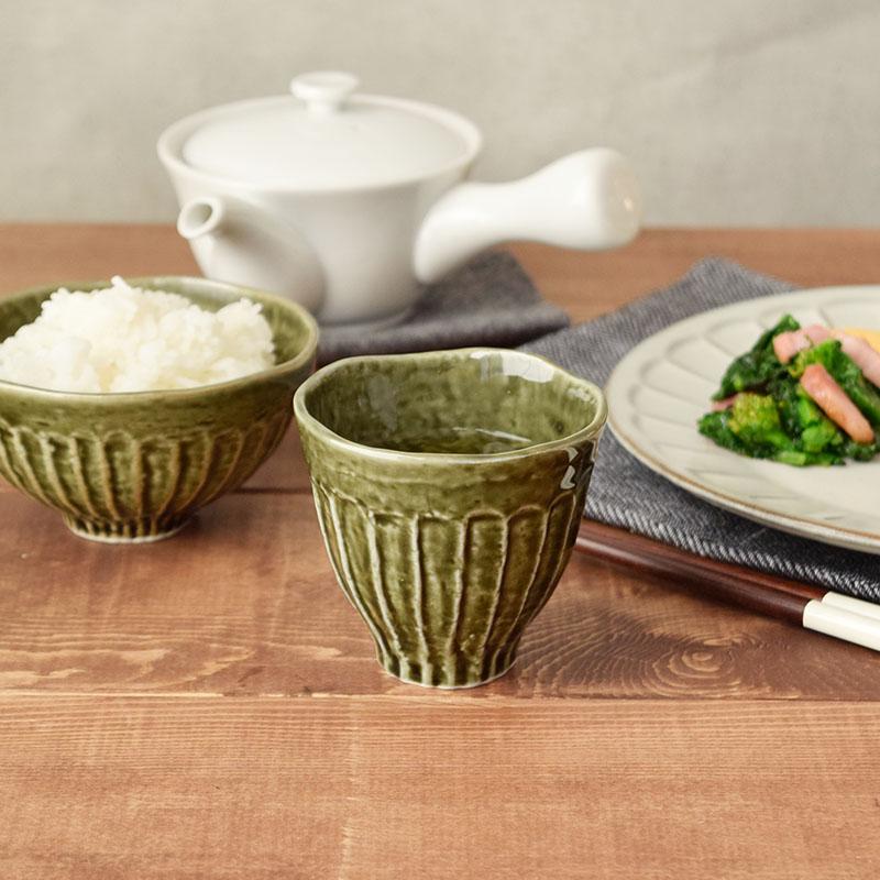 和食器 ペア湯呑セット 和のしのぎ2色 湯呑み 湯飲み ゆのみ 湯のみ