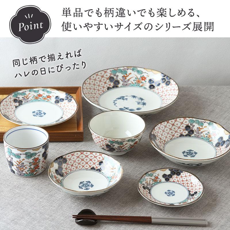 小皿5枚セット 12cm 染錦古伊万里 化粧箱入り ギフト プレート お皿 和