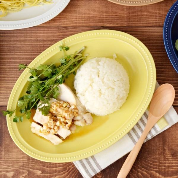ドット オーバルプレート 27cm 大皿 楕円皿 お皿 洋食器 プレート 主菜