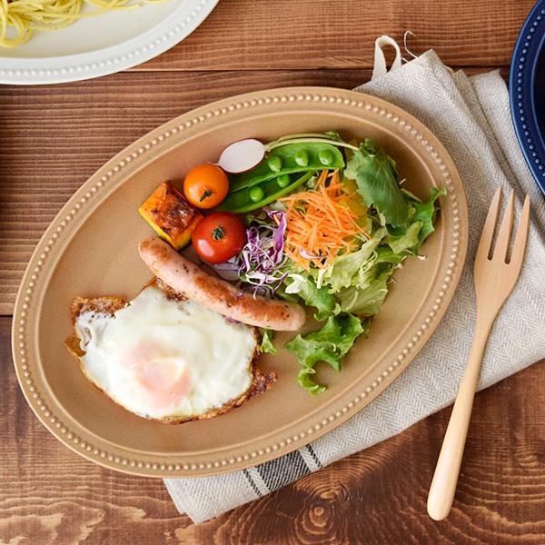ドット オーバルプレート 27cm 大皿 楕円皿 お皿 洋食器 プレート 主菜