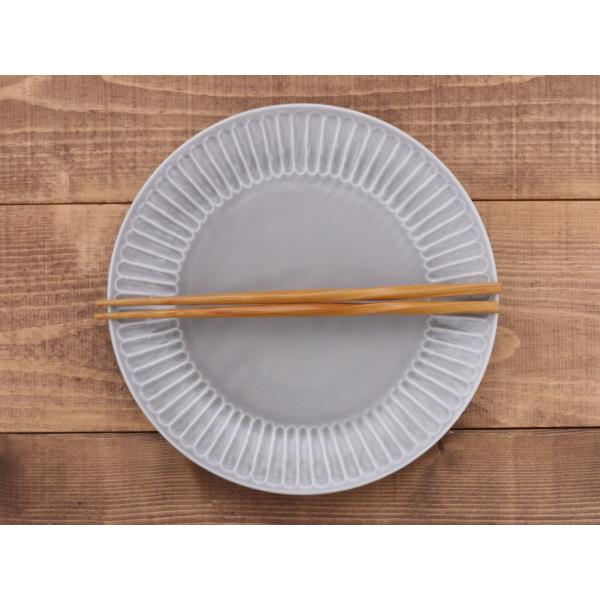 しのぎストライプ リムプレート 丸23cm 大皿 メインディッシュ しのぎストライプ リムプレート 丸23cm 大皿 メインディッシュ