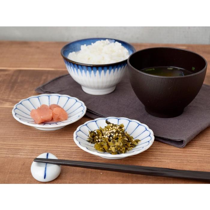 小皿 和食器 菊型小皿 染付 10cm おしゃれ 食器 皿 お皿 プレート 豆皿